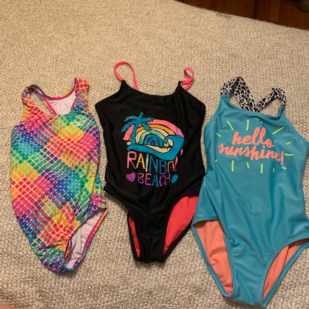 3 size 6T girls bathing suits